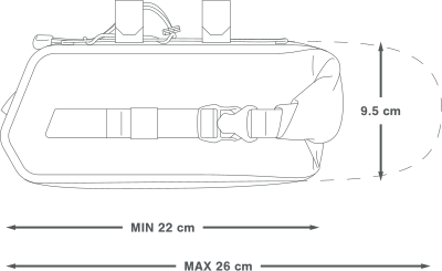 APIDURA RACING AEROBAR PACK Bolsa de manillar 2,5 L Negro