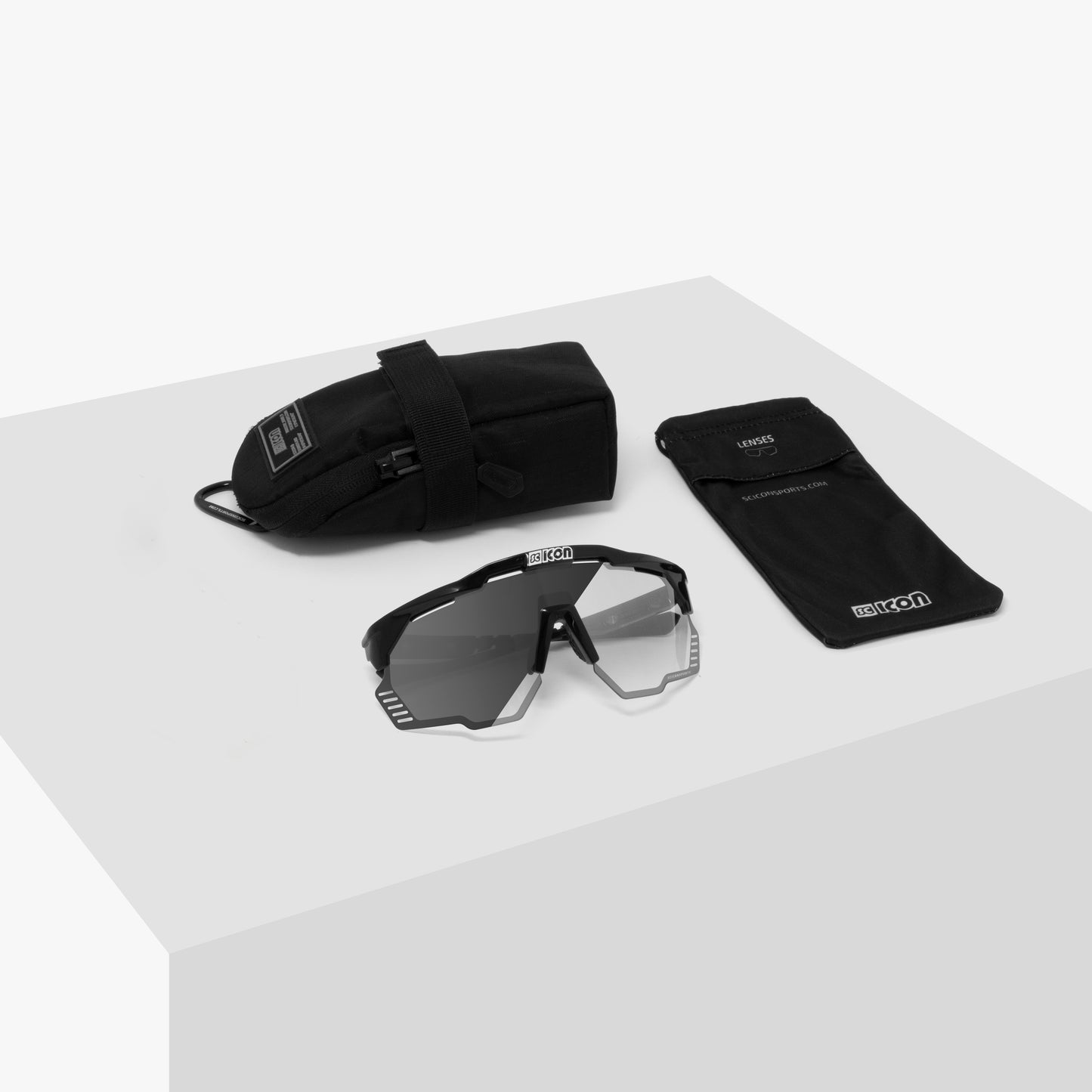 Gafas de sol SCICON AEROSHADE KUNKEN Negro Fotocromático Plata