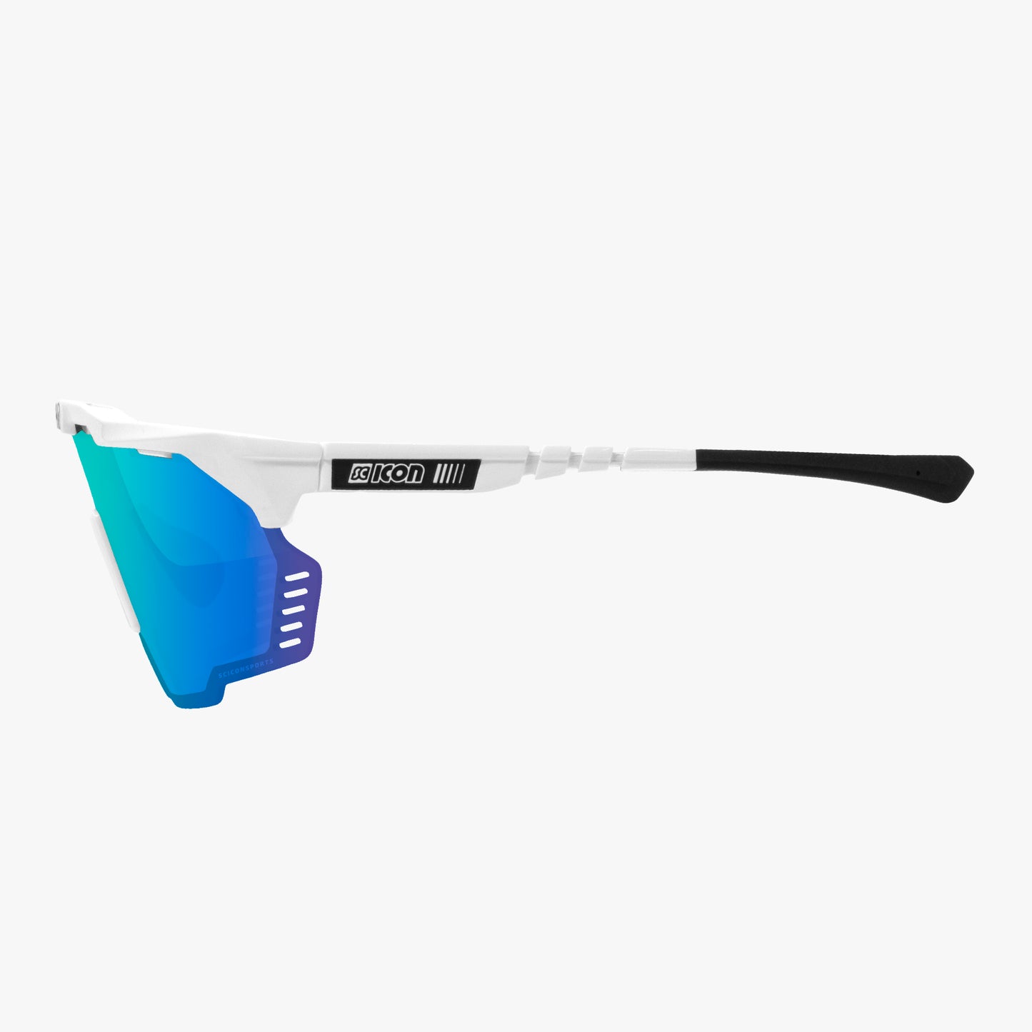 Gafas de sol SCICON AEROSHADE KUNKEN Blanco Multimirror Azul