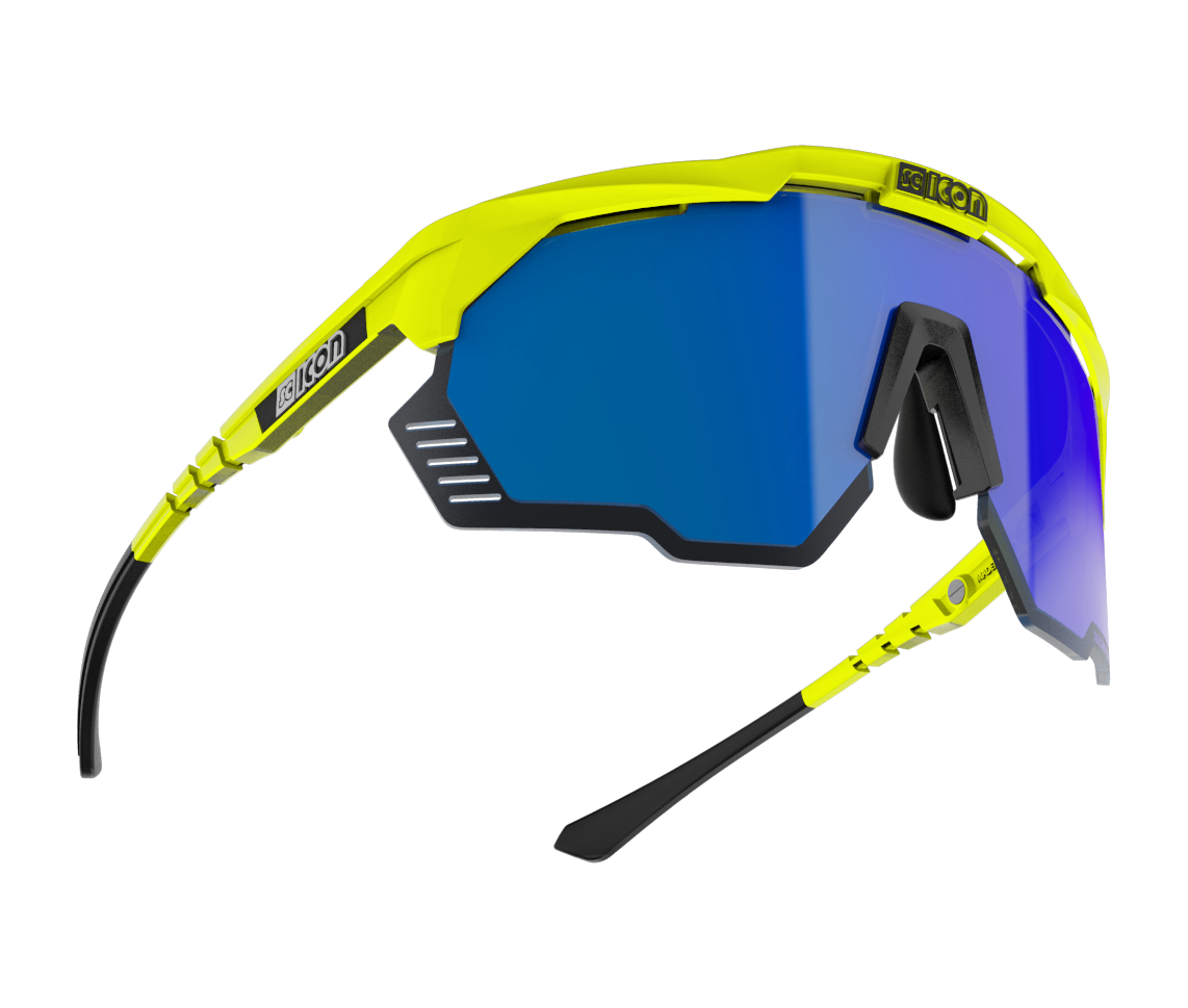 Gafas SCICON AEROSHADE KUNKEN Fluo Yellow Multimirror Blue