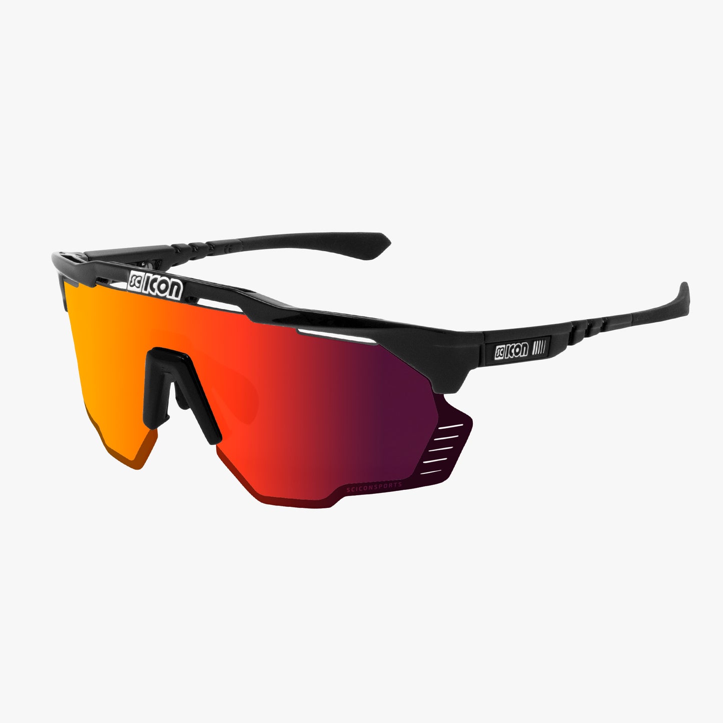 Gafas SCICON AEROSHADE KUNKEN Negro Multimirror Rojo