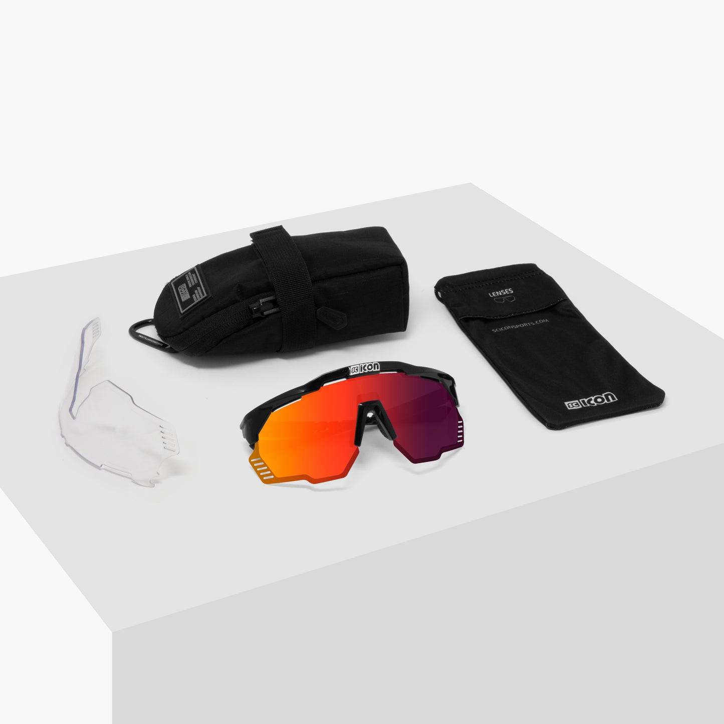 Gafas SCICON AEROSHADE KUNKEN Blanco Multimirror Rojo