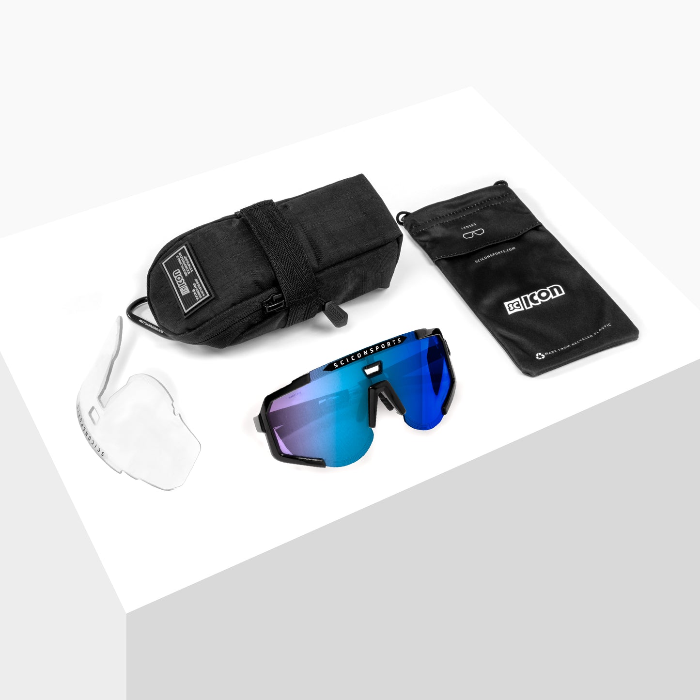 Gafas SCICON AEROSCOPE Blanco Multimirror Azul