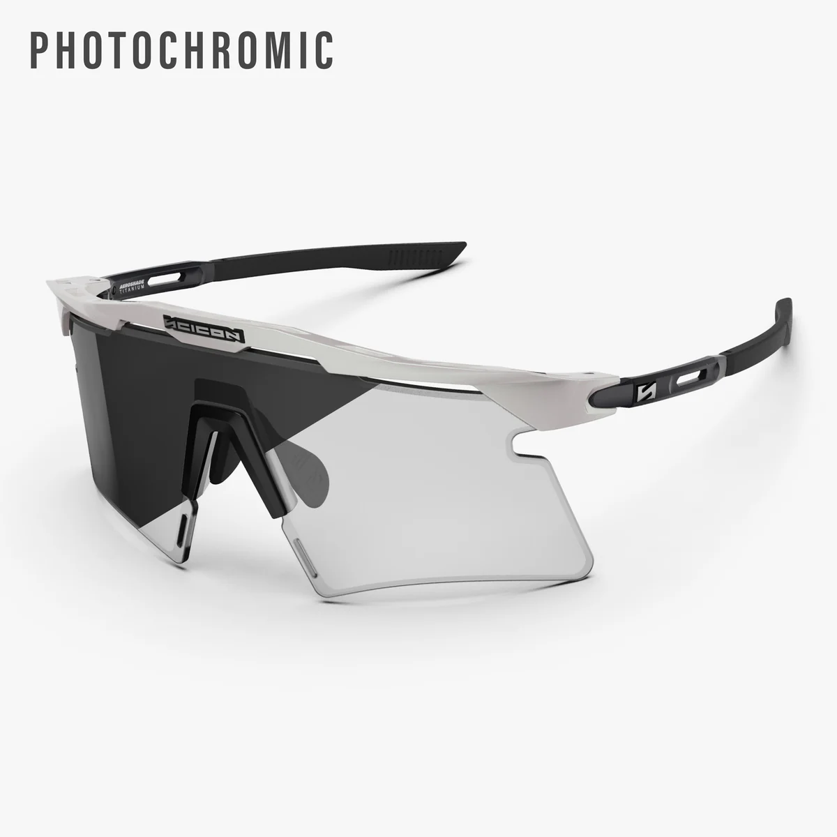 Gafas SCICON AEROSHADE 2.0 TITANIUM White Metal Gris Lente Fotocromática