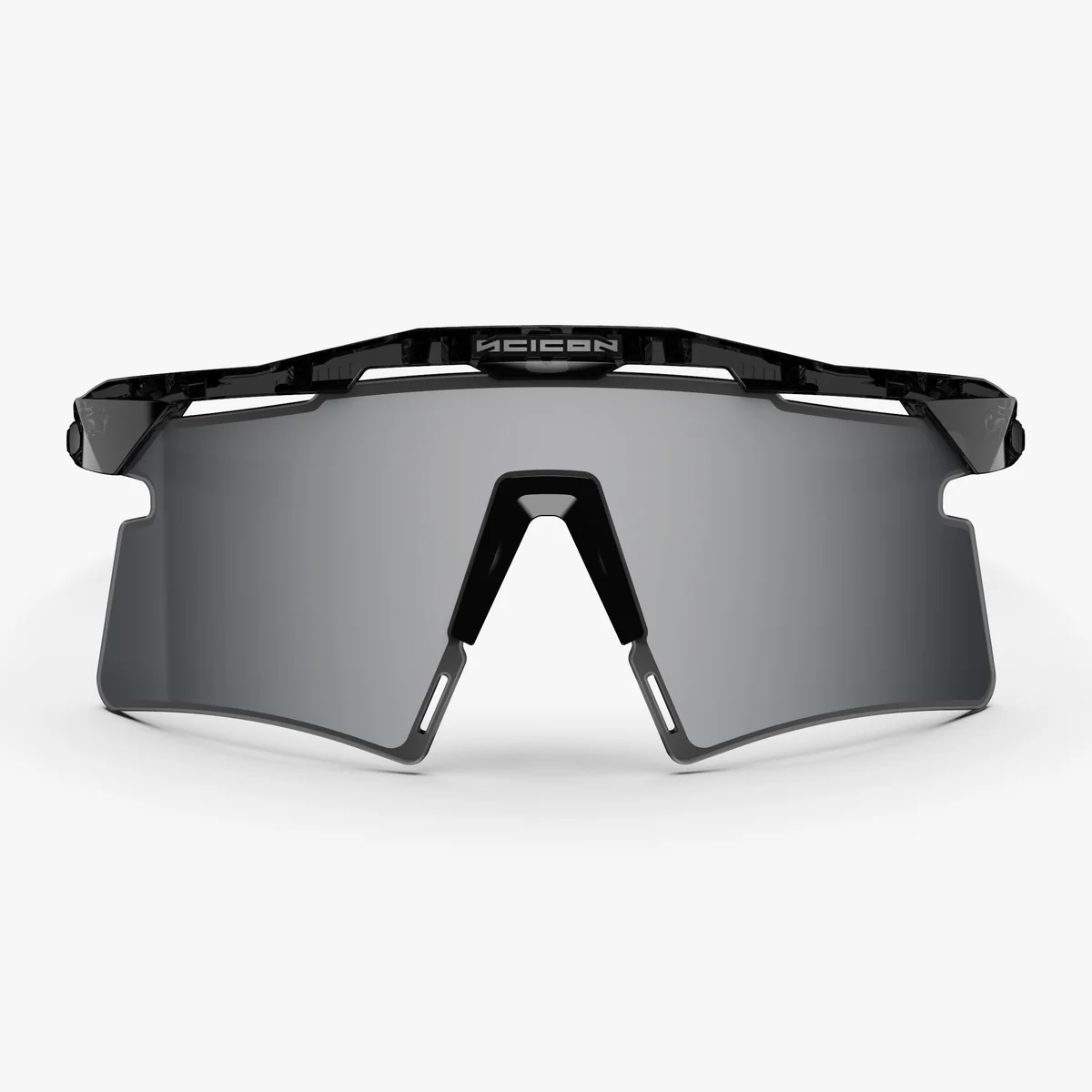 Gafas SCICON AEROSHADE 2.0 TITANIUM Cristal Negro Brillante Multimirror Plata + Lente Rosa