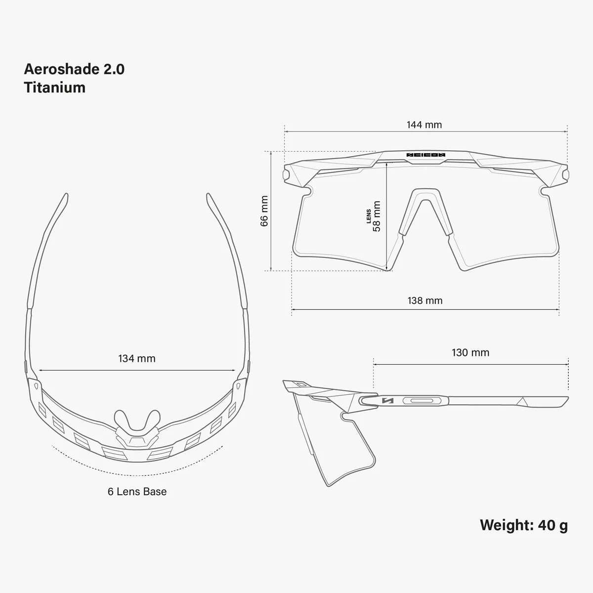 SCICON AEROSHADE 2.0 TITANIUM Gafas Negro Mate Lente Multiespejo Azul Verde + Rosa