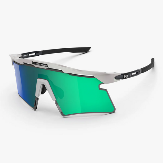 Gafas de sol SCICON AEROSHADE 2.0 TITANIUM White Metal Multimirror Lens Azul Verde + Rosa