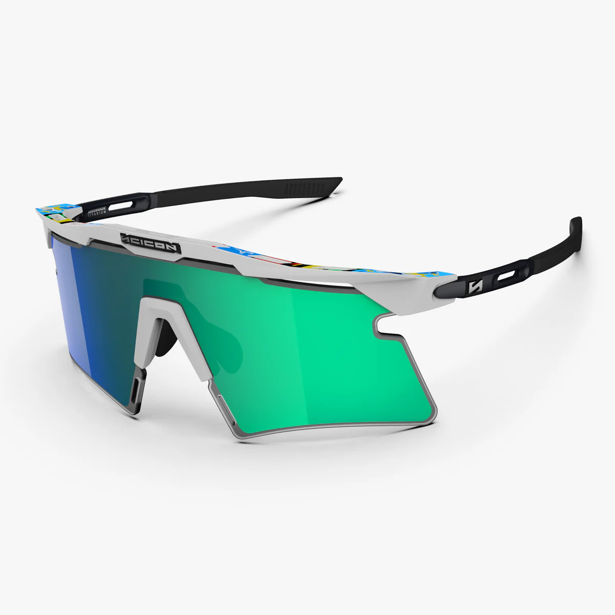 SCICON AEROSHADE 2.0 TITANIUM WC EUROPEAN CHAMPION Lente multiespejo Azul Verde + Rosa