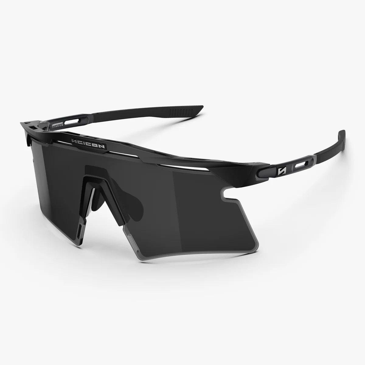 Gafas SCICON AEROSHADE 2.0 TITANIUM Negro Mate Humo Negro + Lente Rosa