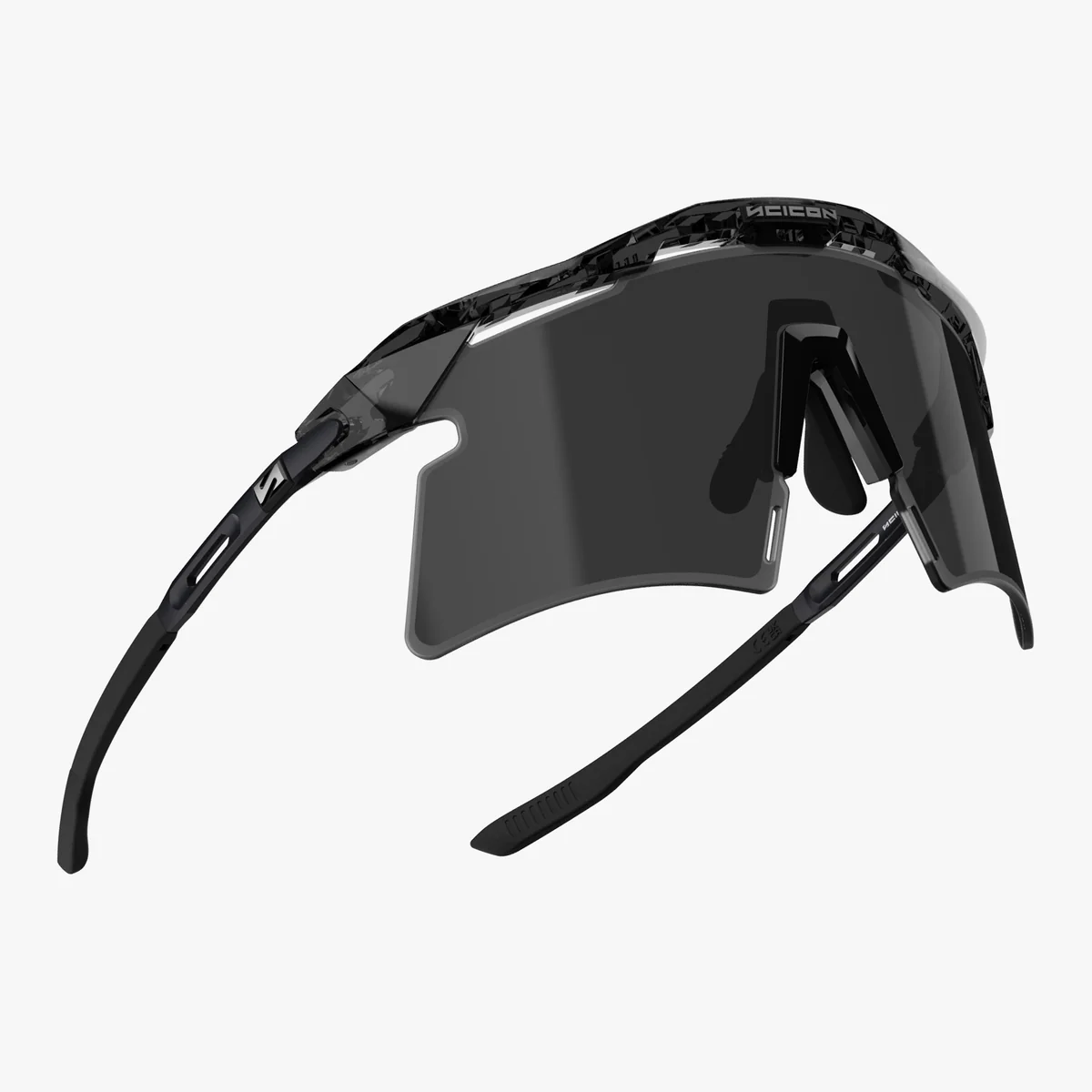 Gafas SCICON AEROSHADE 2.0 TITANIUM Black Crystal Gloss Lens Smoke Black + Pink