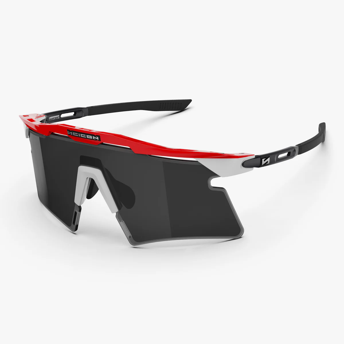 Gafas SCICON AEROSHADE 2.0 TITANIUM UAE EMIRATES Negro humo + lente rosa