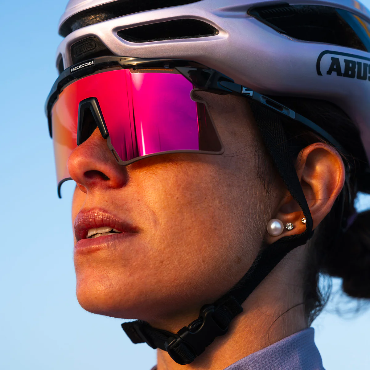Gafas de sol SCICON AEROSHADE 2.0 TITANIUM Black Crystal Gloss Multimirror Sunburts + Lente Rosa