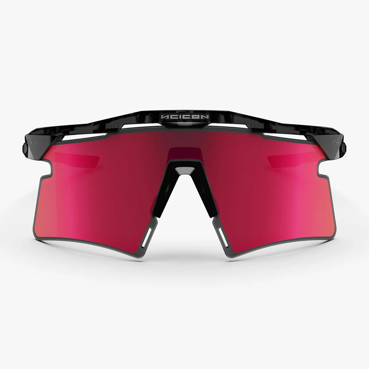 Gafas de sol SCICON AEROSHADE 2.0 TITANIUM Black Crystal Gloss Multimirror Sunburts + Lente Rosa