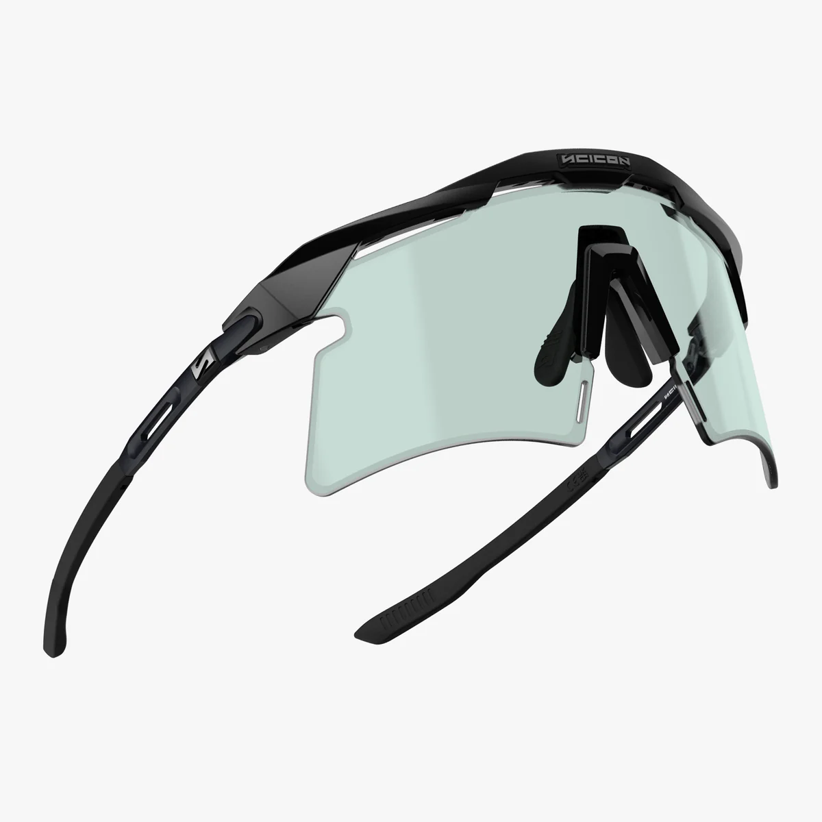 Gafas SCICON AEROSHADE 2.0 TITANIUM Negro Mate Azul Verde Lente Fotocromática