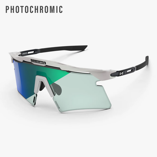 Gafas SCICON AEROSHADE 2.0 TITANIUM White Metal Lens Azul Verde Fotocromáticas
