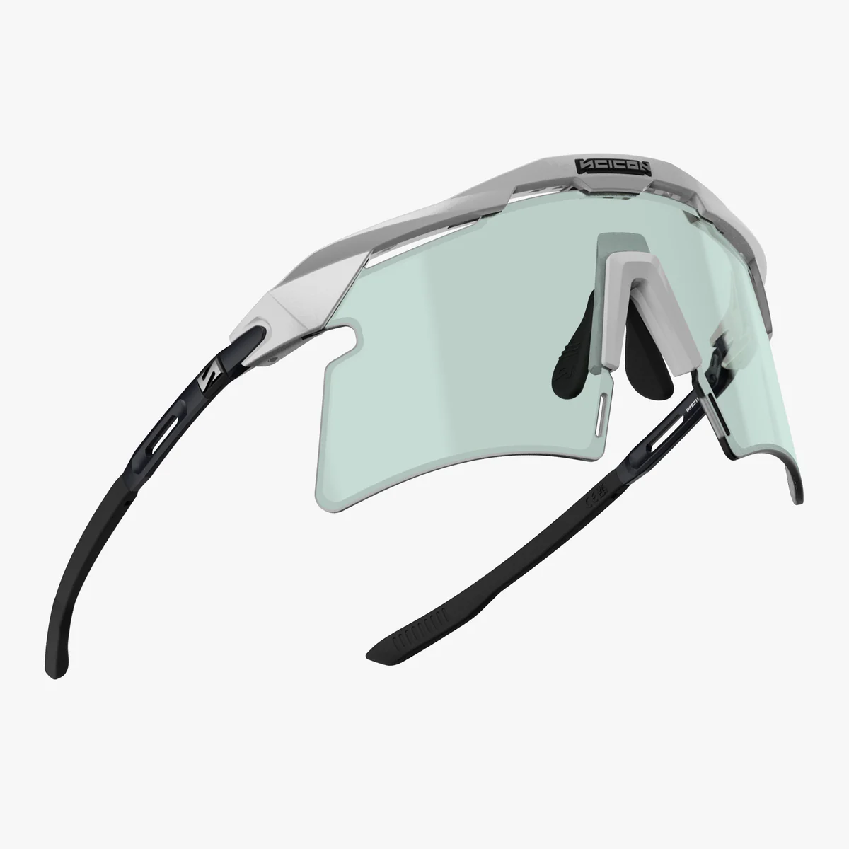 Gafas SCICON AEROSHADE 2.0 TITANIUM White Metal Lens Azul Verde Fotocromáticas