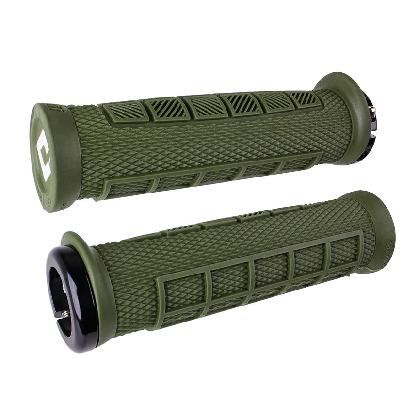 Puños ODI ELITE PRO V2.1 Lock-on 130 mm Oliva