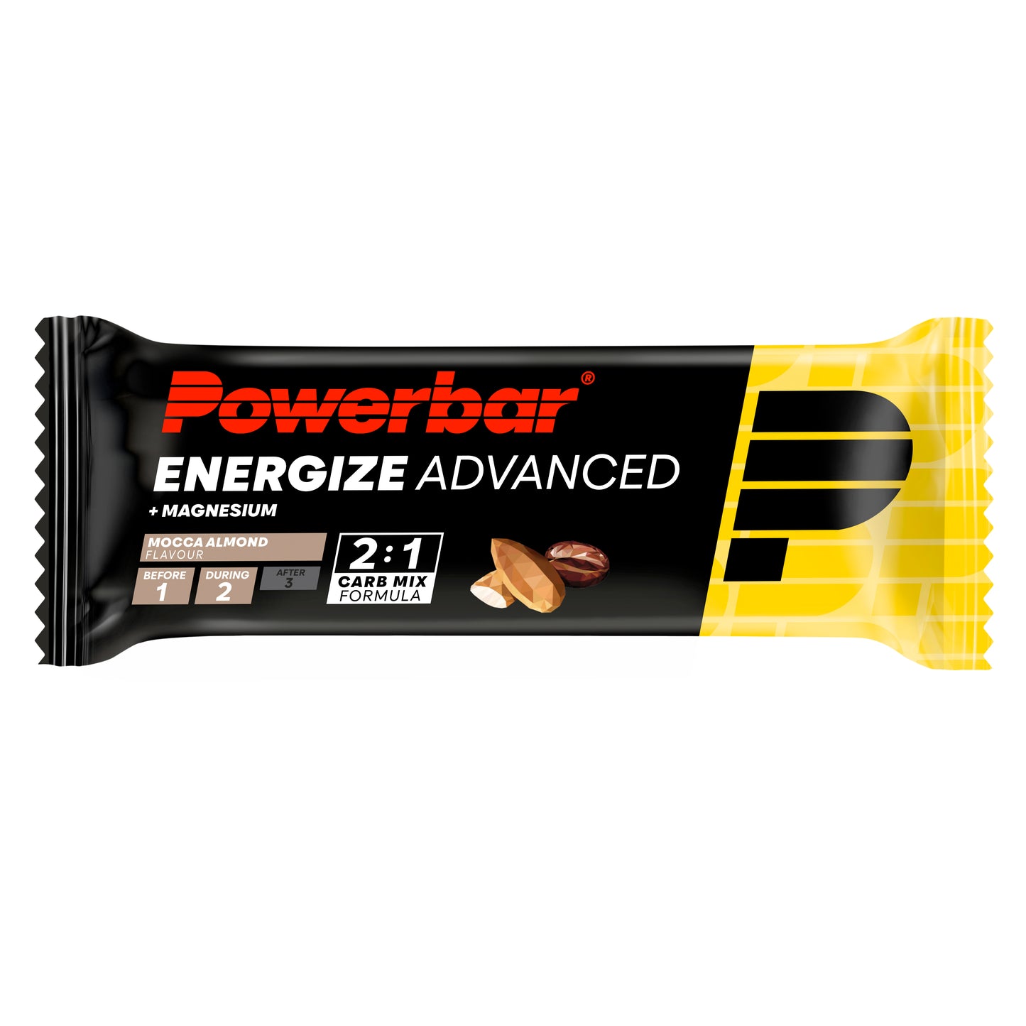 POWERBAR ENERGIZE ADVANCED Barrita energética (55g) Almendra Mocca