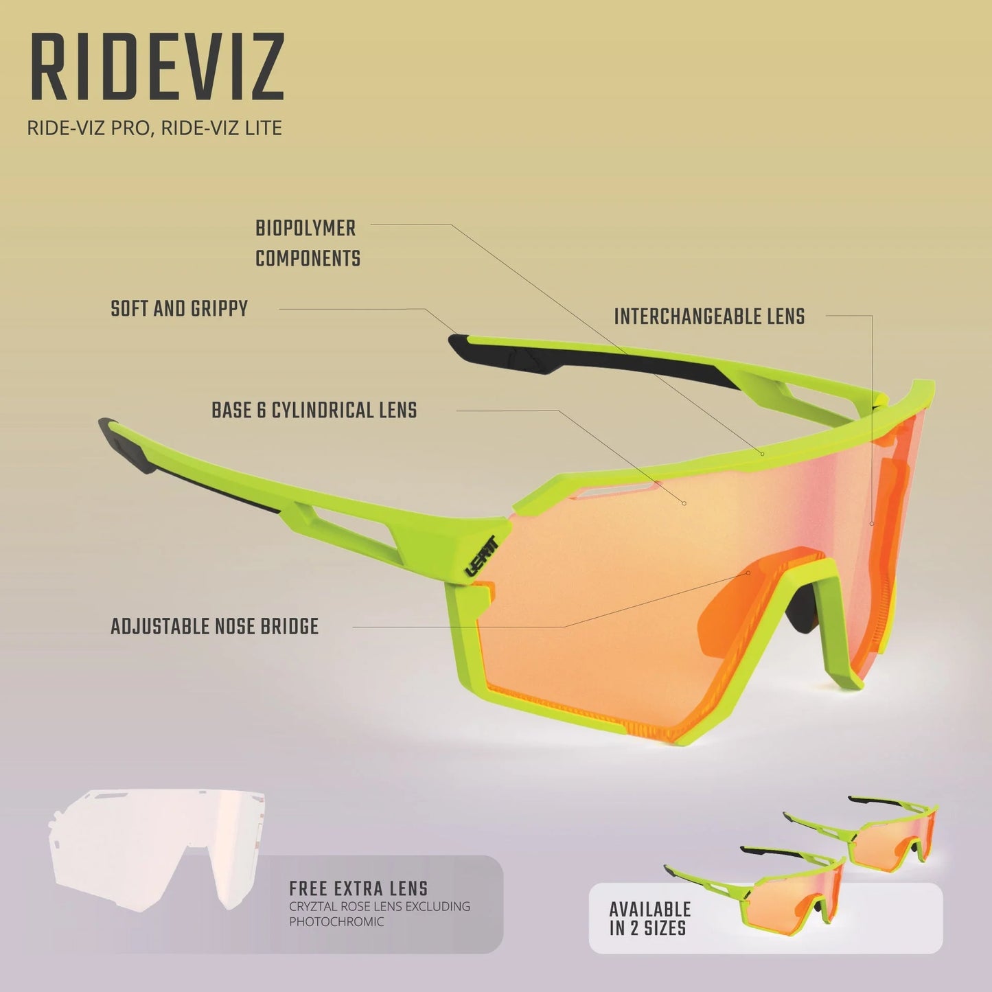 Gafas LEATT LEATT RIDEVIZ PRO Negro IRIZ Plata 17 VLT