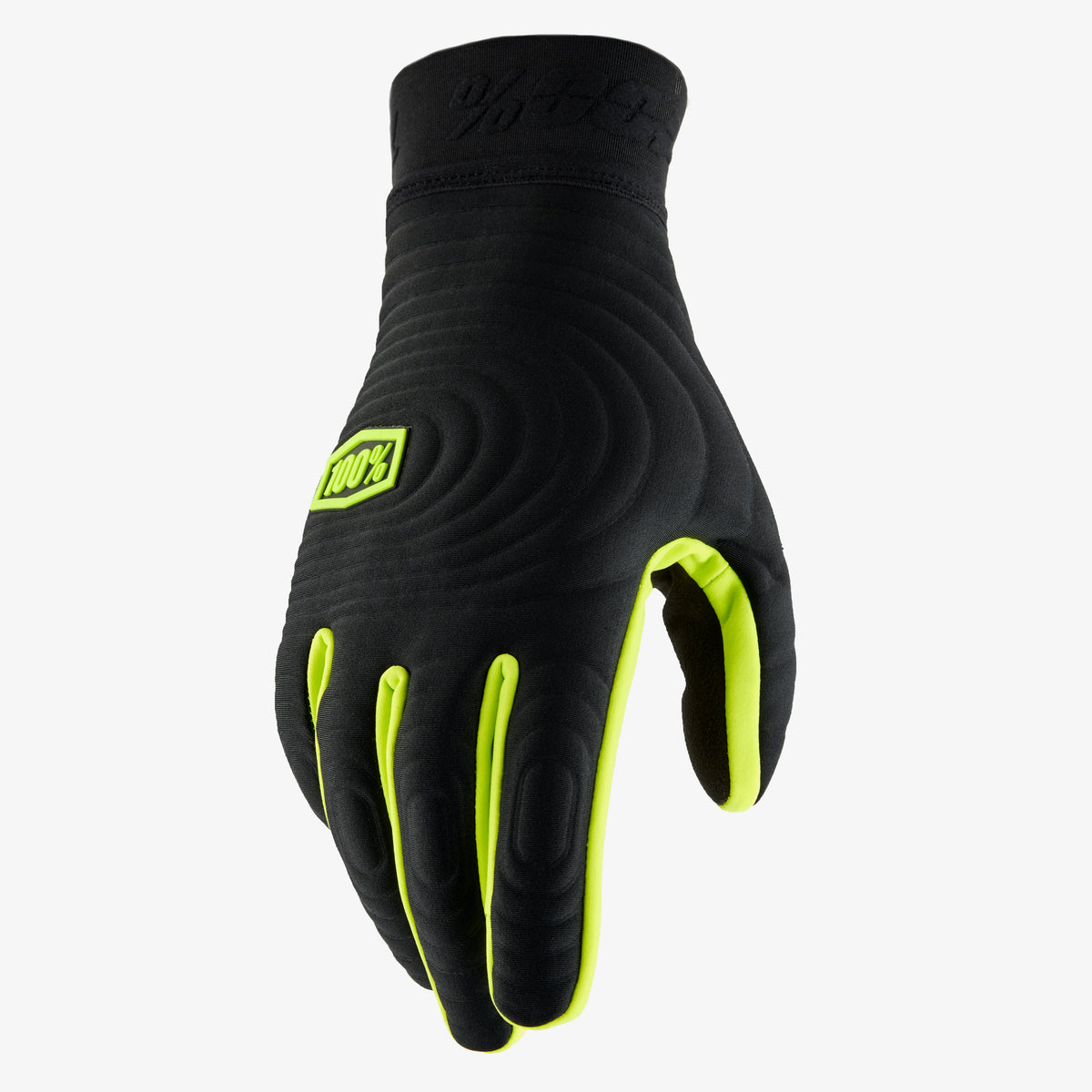 Guantes 100% BRISKER XTREME Negro/Amarillo