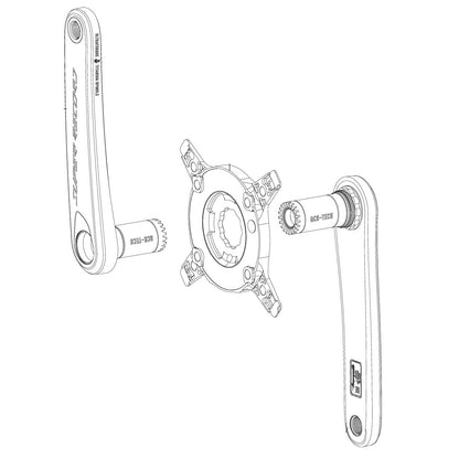 Manivelas CAMPAGNOLO SUPER RECORD WRL 13V Medidor de Potencia