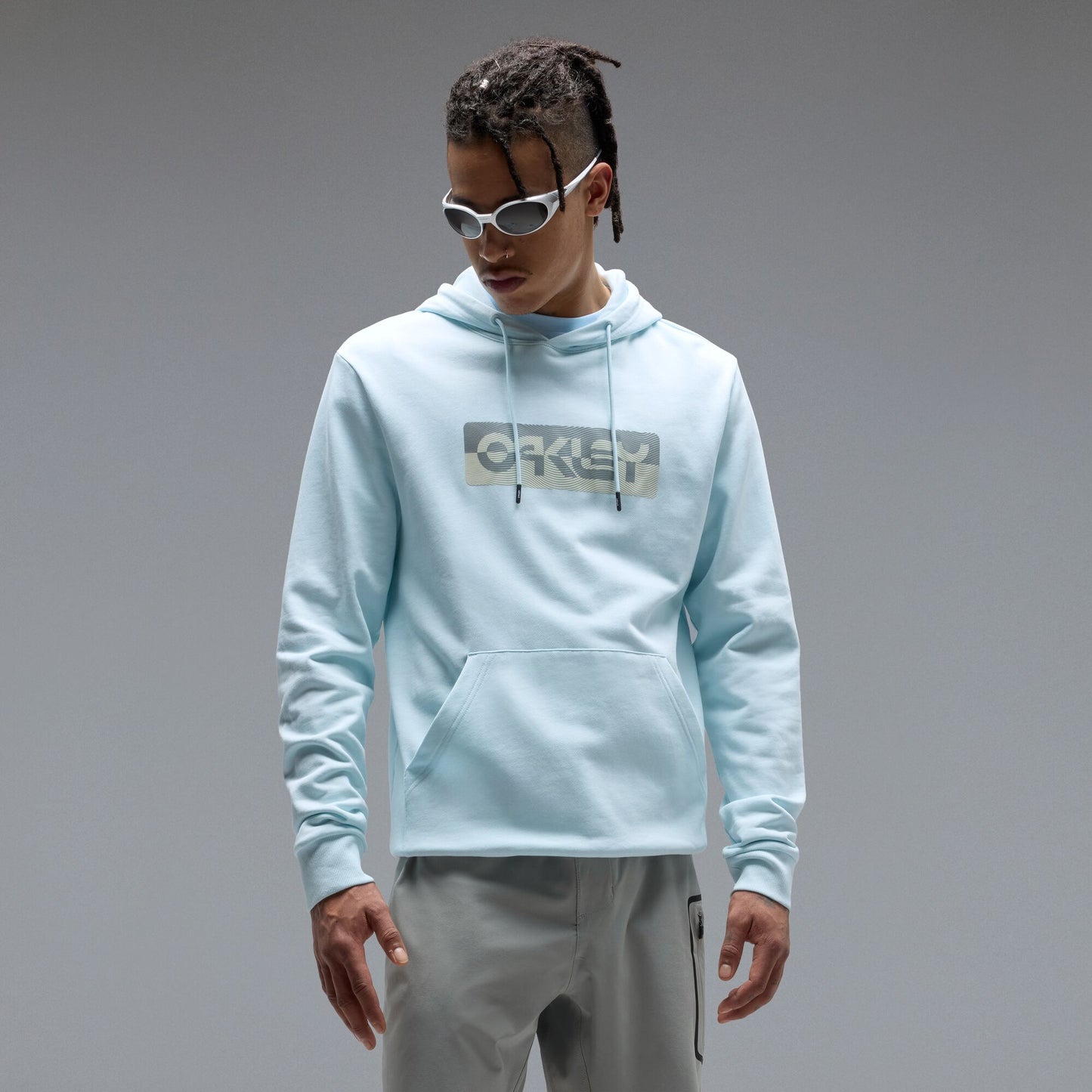 OAKLEY DUALITY B1B PO Sudadera con capucha Azul escarcha
