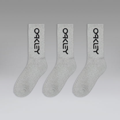 Calcetines OAKLEY B1B SOCKS 2.0 Grises (x3 pares)