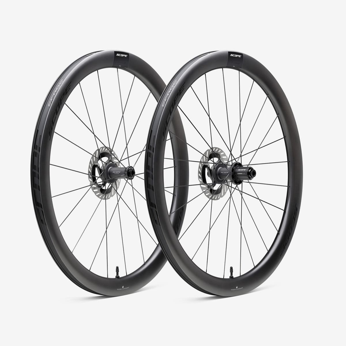 Par de ruedas SCOPE Race All Road R4.A Tubeless Ready (Centerlock) negro