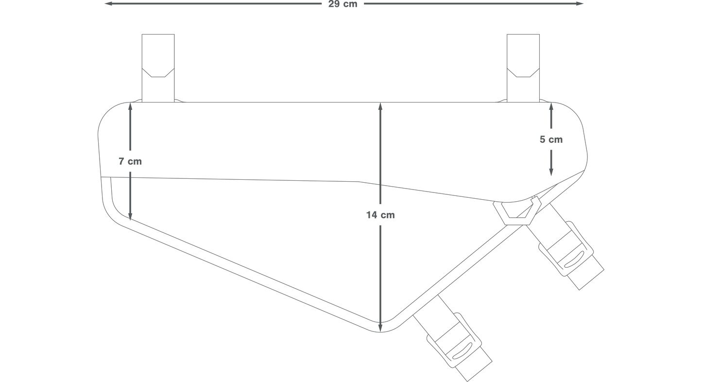Bolsa para cuadro APIDURA RACING FRAME PACK 2.4 L Negro
