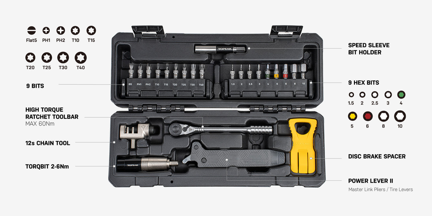 Caja de herramientas TOPEAK ESSENTIEL(24 Piezas)