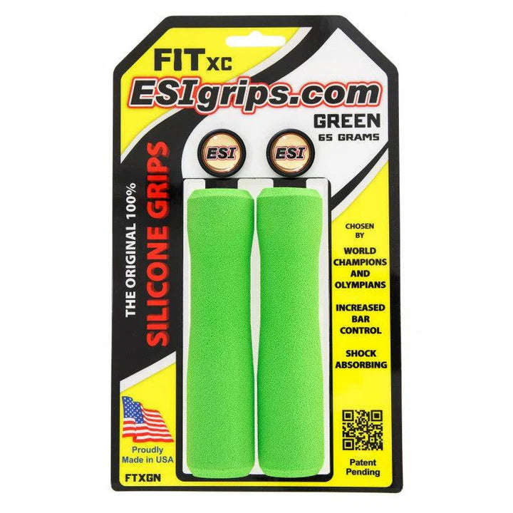 Puños ESI FIT XC (EXTRA CHUNKY/CHUNKY COMBO) 130 mm Verde