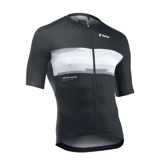 Maillot de manga corta NORTHWAVE FORCE EVO Negro/Blanco