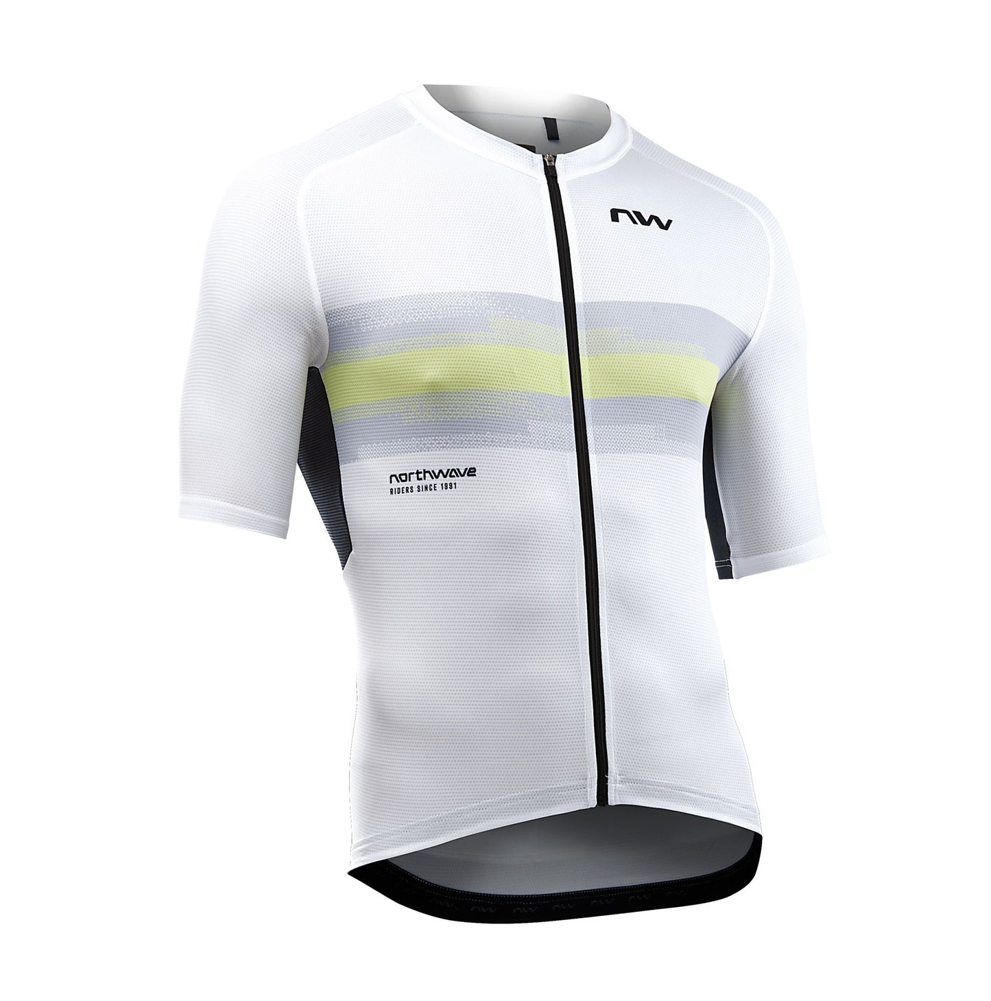 Maillot de manga corta NORTHWAVE FORCE EVO Blanco/Verde