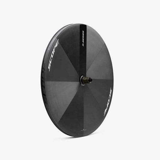 Rueda trasera lenticular SCOPE Race Tubeless Ready (Centerlock) blanca