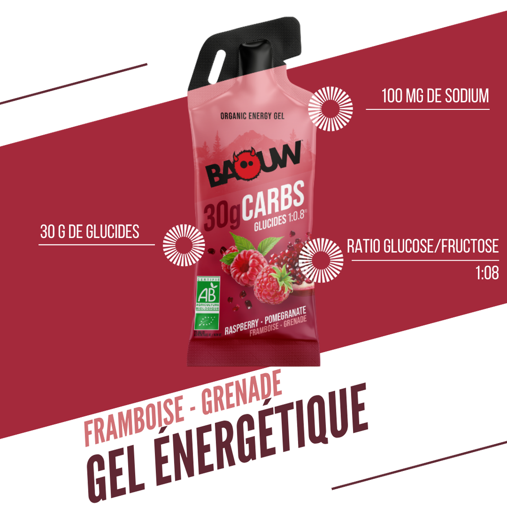 Gel Energético BAOW (44g) Limón/Frambuesa/Granada