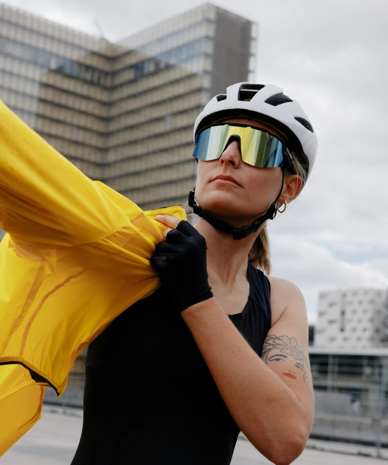 MAVIC MVS SHIELD Gafas Negro Oro/Lente Azul