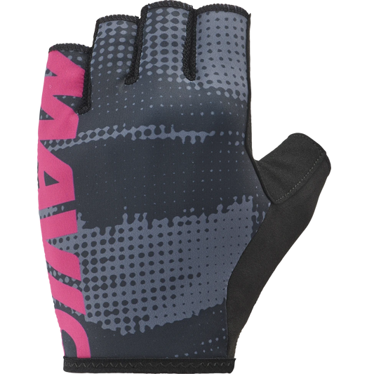 MAVIC ESSENTIAL GUANTES CORTOS GRÁFICOS AColchados Gris/Rosa