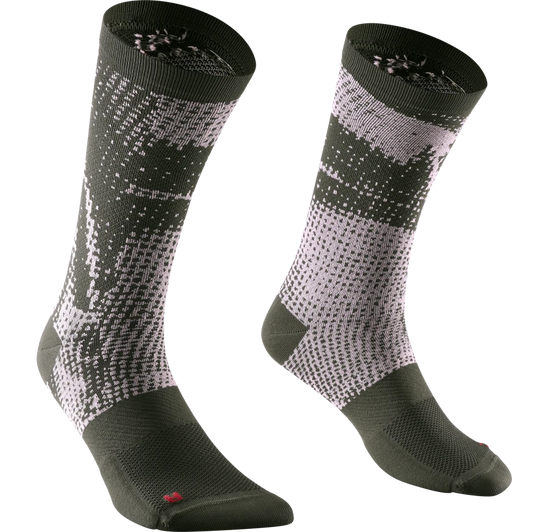 MAVIC ESSENTIAL GRAPHIC Calcetines caqui/rosa