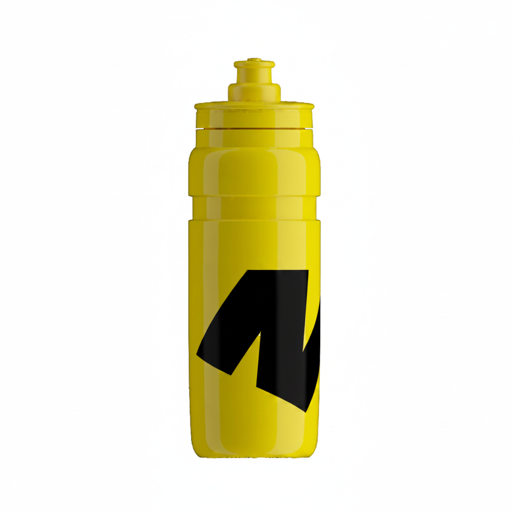 MAVIC ELITE FLY Botella de agua amarilla (750 ml)