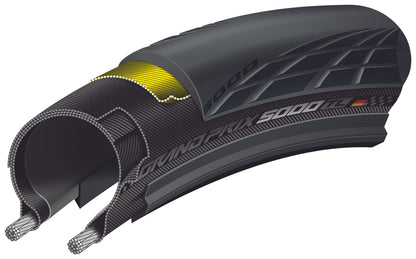 Neumático CONTINENTAL GRAND PRIX 5000 S TR 700c Tubeless Ready Negro