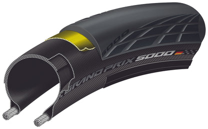 Neumático CONTINENTAL GRAND PRIX 5000 700c TubeType Negro