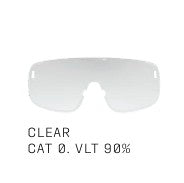 Gafas POC DEVOUR WF + Naranja Flúor Translúcido Lente Clarity Road Partly Sunny Gold