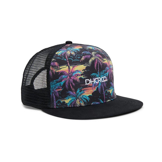 Gorra DHARCO FLAT BRIM TRUCKER STOKE WIZZARD Negra