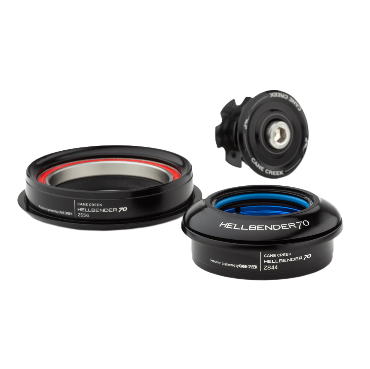 Juego de Dirección Semiintegrado CANE CREEK HELLBLENDER 70 1"1/8 ZS44/ZS56 Negro