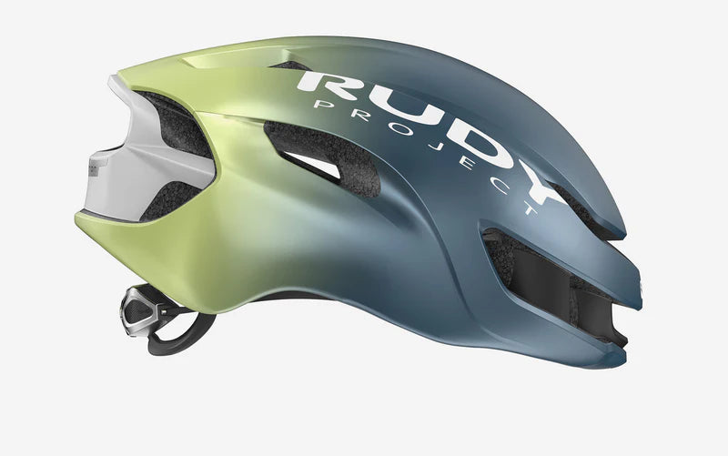 Casco de Carretera RUDY PROJECT NYTRON Azul/Verde Mate