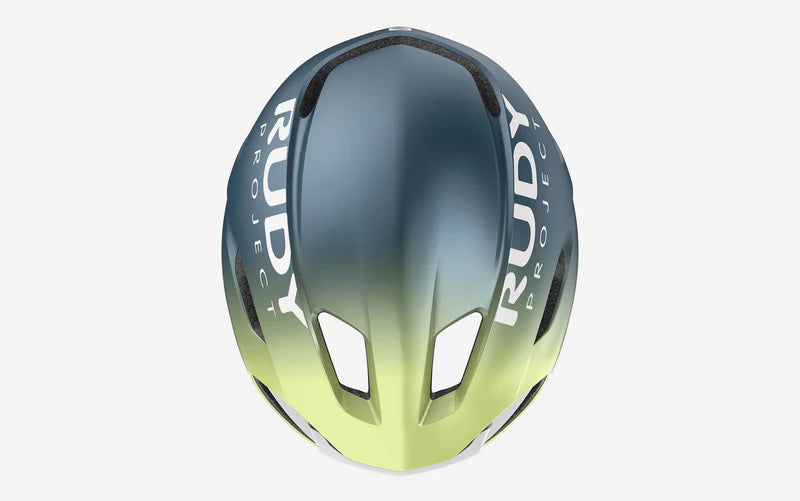 Casco de Carretera RUDY PROJECT NYTRON Azul/Verde Mate