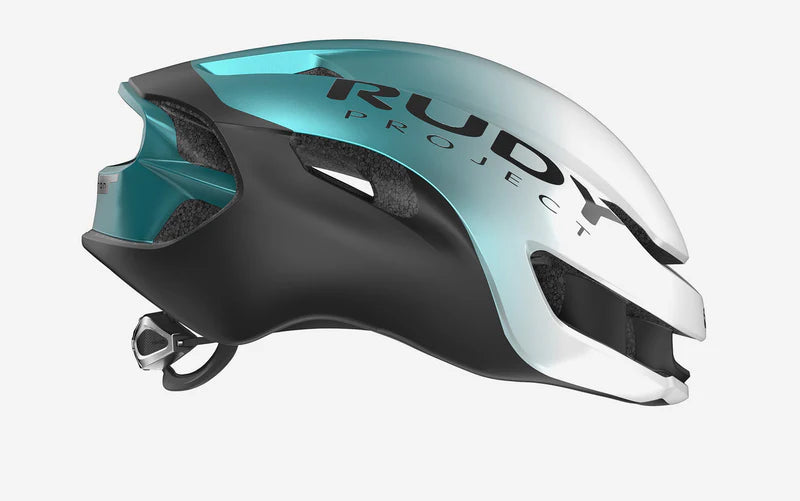 Casco de carretera RUDY PROJECT NYTRON Esmeralda/Blanco mate