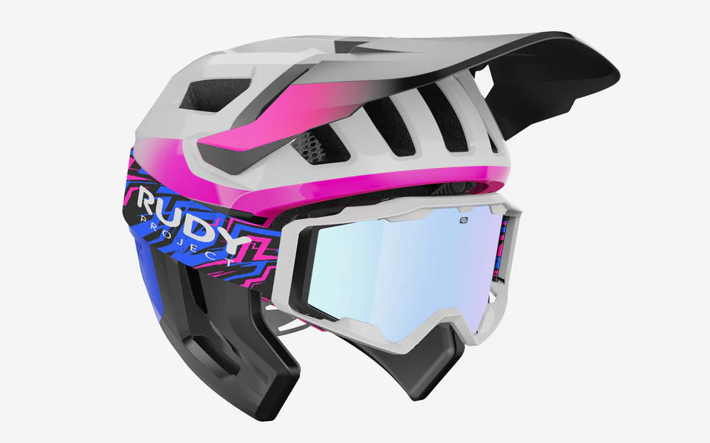 Casco MTB RUDY PROJECT TERRAFORM PRO Blanco/Rosa