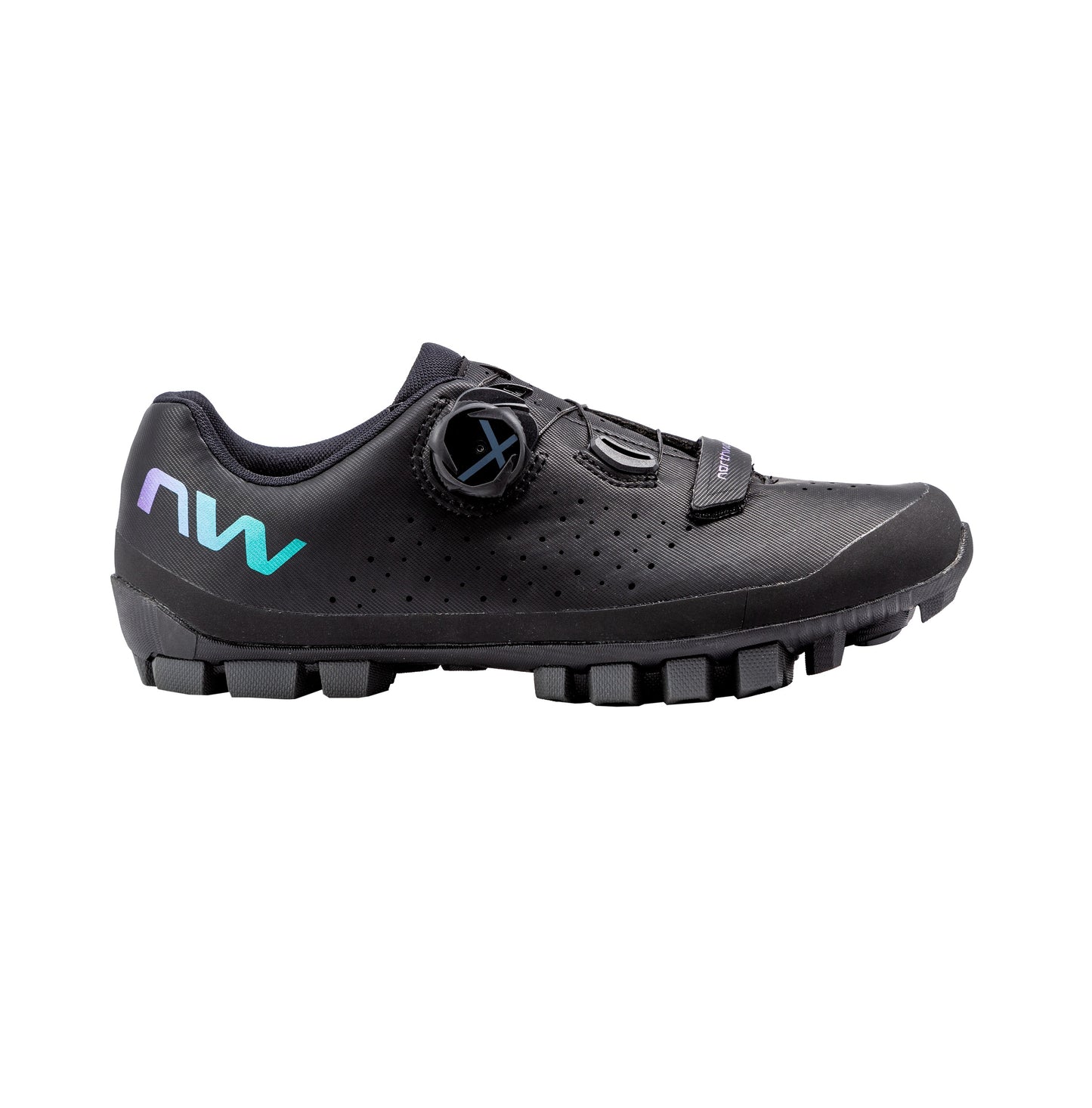 Zapatillas MTB NORTHWAVE HAMMER PLUS Mujer Negro/Iridiscente