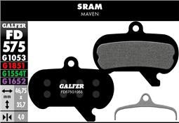 Pastillas Semi-Metálicas GALFER PERFORMANCE Sram Maven